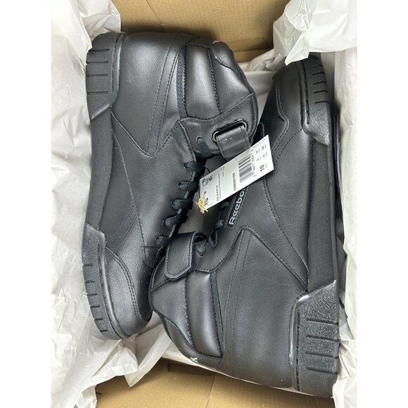 Reebok Classic Lifestyle Men's Ex-O Fit Hi High Top US 10 Black Shoes NWB - Picture 2 of 11